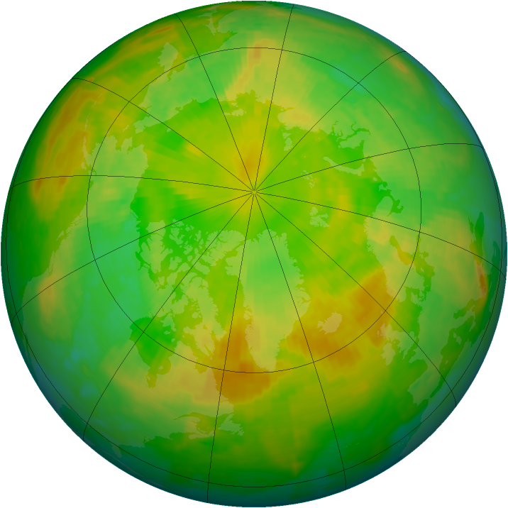 Arctic ozone map for 07 June 1994